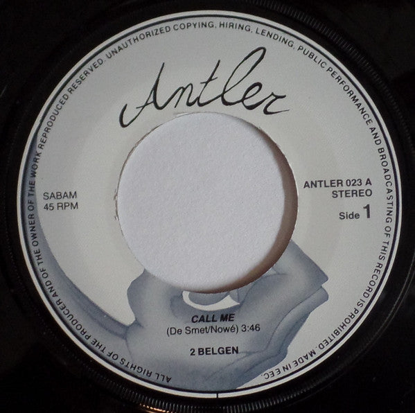 2 Belgen ~ Call Me (Vinyl) - Djungel & Jazz
