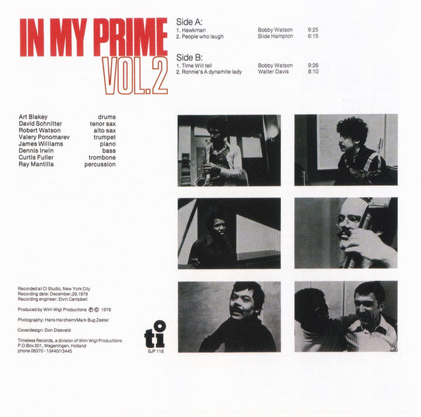 Art Blakey And The Jazz Messengers ~ In My Prime Vol. 2 (Vinyl) - Djungel & Jazz