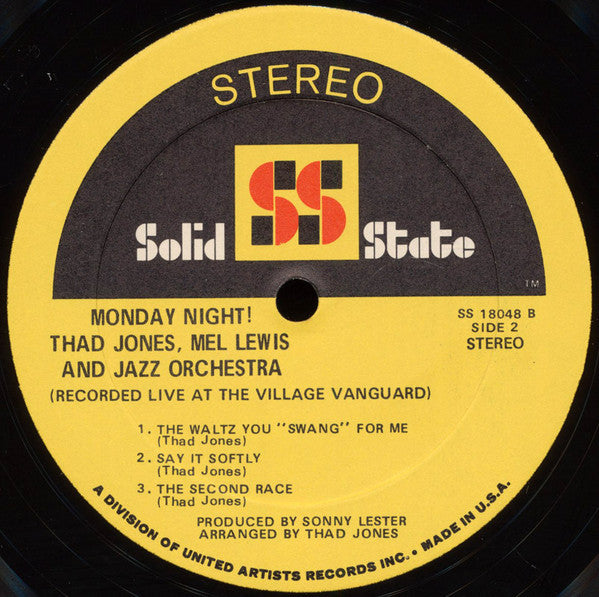 Thad Jones / Mel Lewis Orchestra ~ Monday Night (Vinyl) - Djungel & Jazz