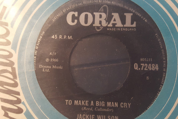 Jackie Wilson ~ To Make A Big Man Cry / Be My Love (Vinyl) - Djungel & Jazz