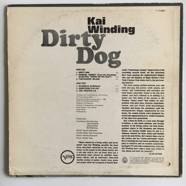 Kai Winding ~ Dirty Dog (Vinyl) - Djungel & Jazz