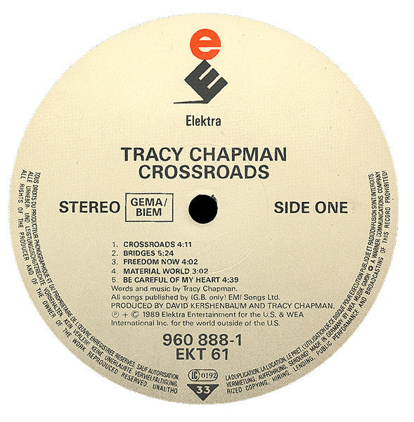 Tracy Chapman : Crossroads (LP, Album)