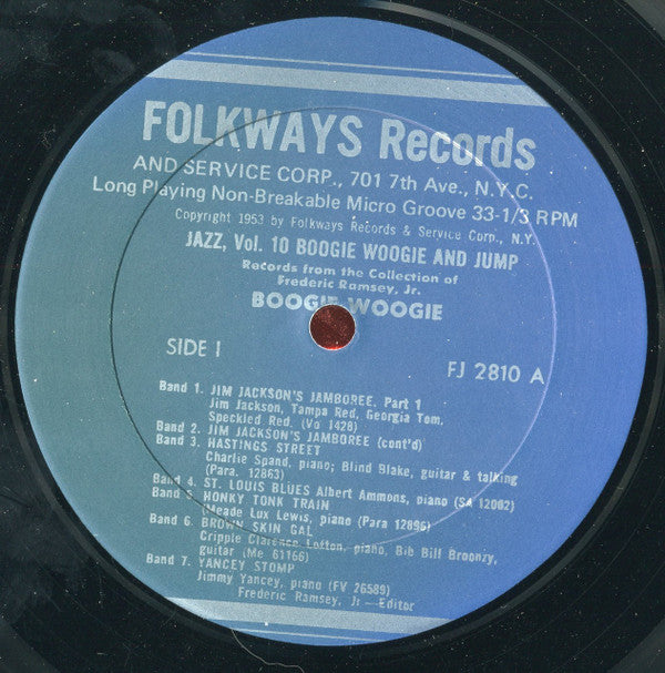 Various : Jazz Volume 10: Boogie Woogie And Jump (LP, Album, Comp, RE)