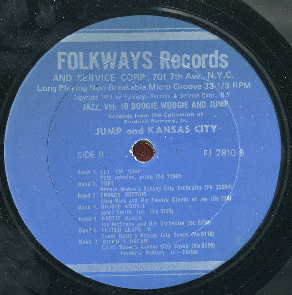 Various : Jazz Volume 10: Boogie Woogie And Jump (LP, Album, Comp, RE)