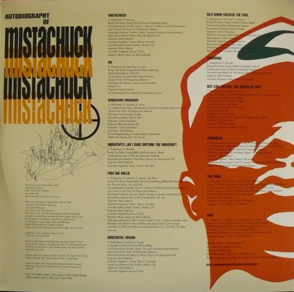 Chuck D ~ Autobiography Of Mistachuck (Vinyl) - Djungel & Jazz