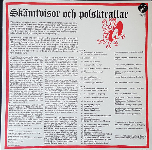 Various ~ Skämtvisor Och Polsktrallar (Vinyl) - Djungel & Jazz