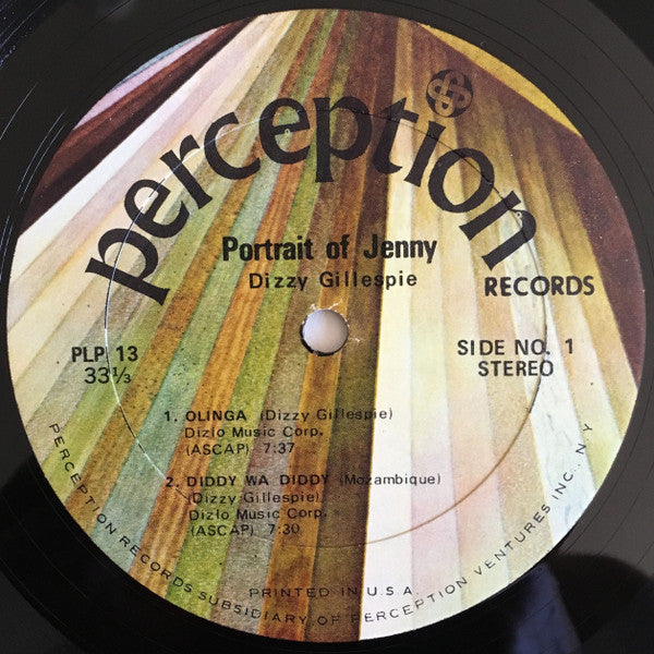 Dizzy Gillespie : Portrait Of Jenny (LP, Album, Kee)