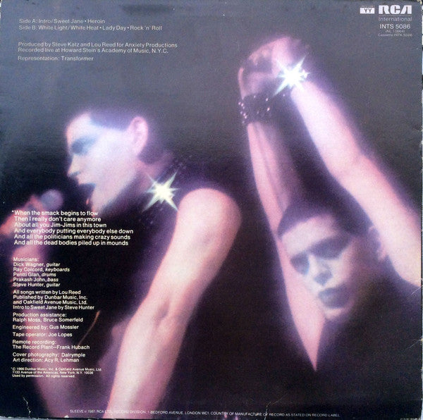 Lou Reed ~ Rock 'N' Roll Animal (Vinyl) - Djungel & Jazz