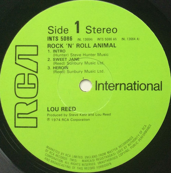 Lou Reed ~ Rock 'N' Roll Animal (Vinyl) - Djungel & Jazz