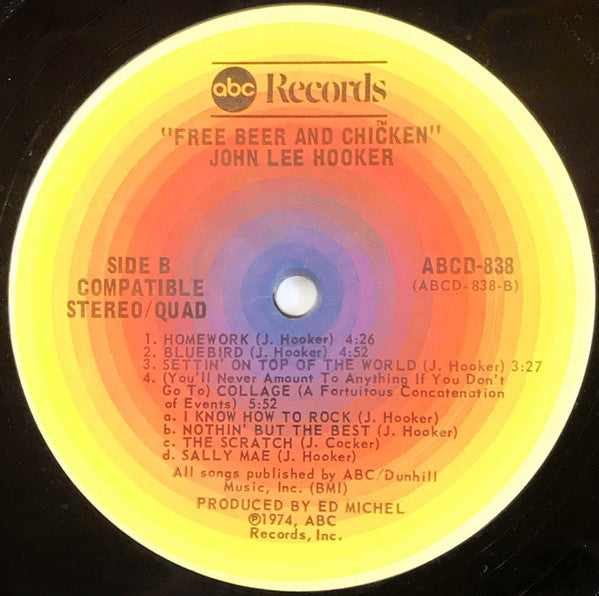 John Lee Hooker ~ Free Beer And Chicken (Vinyl) - Djungel & Jazz