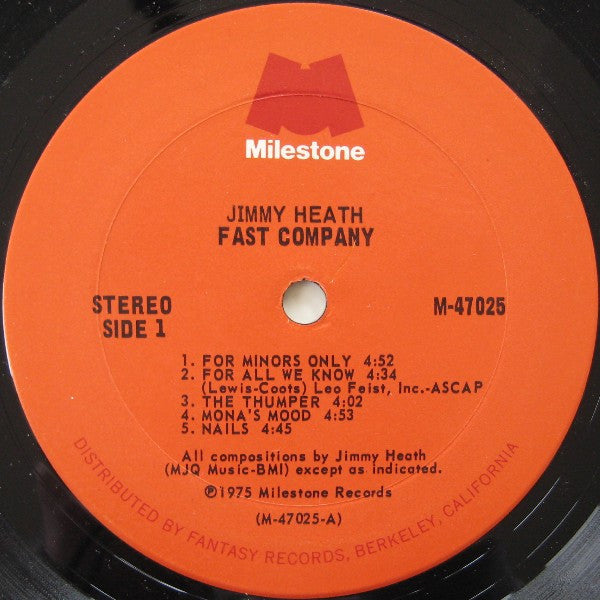 Jimmy Heath ~ Fast Company (Vinyl) - Djungel & Jazz