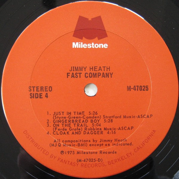 Jimmy Heath ~ Fast Company (Vinyl) - Djungel & Jazz