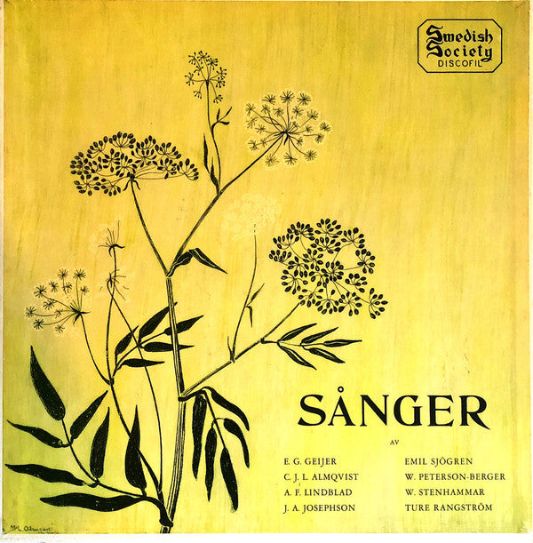 Elisabeth Söderström, Erik Saedén ~ Sånger av Geijer, Almqvist, Stenhammar (Vinyl) - Djungel & Jazz