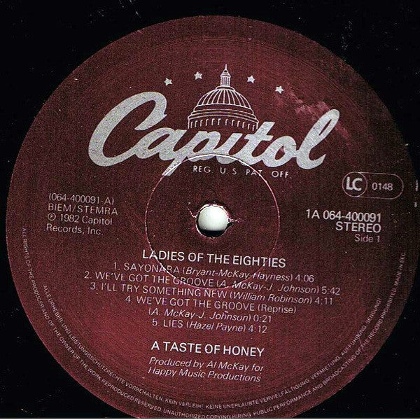 A Taste Of Honey ~ Ladies Of The Eighties (Vinyl) - Djungel & Jazz
