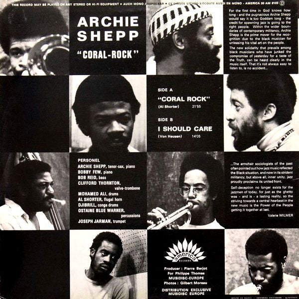Archie Shepp ~ Coral Rock (Vinyl) - Djungel & Jazz