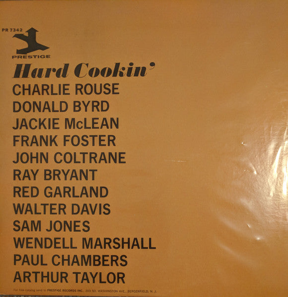 Charlie Rouse, Donald Byrd, Jackie McLean, Ray Bryant, Frank Foster, Art Taylor ~ Hard Cookin' (Vinyl) - Djungel & Jazz