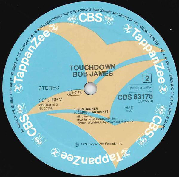 Bob James ~ Touchdown (Vinyl) - Djungel & Jazz