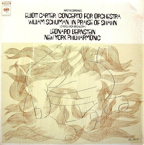Elliott Carter / William Schuman, Leonard Bernstein, New York Philharmonic ~ Concerto For Orchestra / In Praise Of Shahn (Canticle For Orchestra) (Vinyl) - Djungel & Jazz