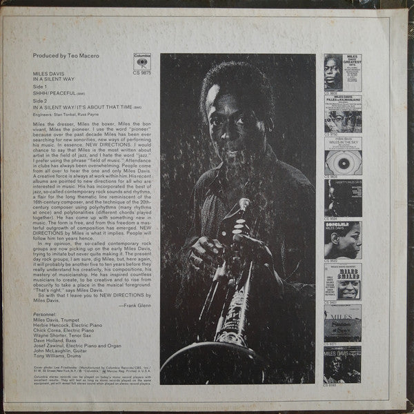 Miles Davis : In A Silent Way (LP, Album)