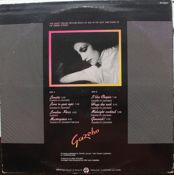 Gazebo : Gazebo (LP, Album)