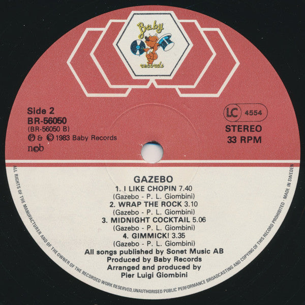 Gazebo : Gazebo (LP, Album)