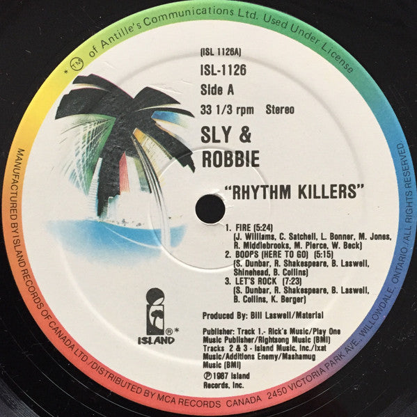 Sly & Robbie ~ Rhythm Killers (Vinyl) - Djungel & Jazz