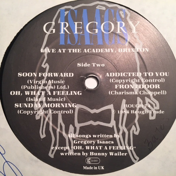 Gregory Isaacs : Live At The Academy, Brixton (LP, Album, bla)
