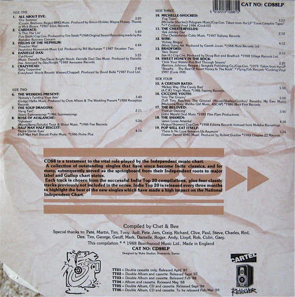 Various ~ Indie Top 20 CD88>>The Vinyl (Vinyl) - Djungel & Jazz