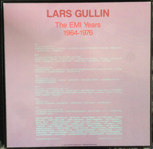 Lars Gullin ~ The EMI Years 1964-1976 (Vinyl) - Djungel & Jazz