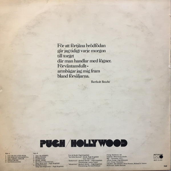 Pugh ~ Hollywood (Vinyl) - Djungel & Jazz