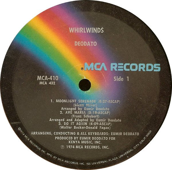 Eumir Deodato ~ Whirlwinds (Vinyl) - Djungel & Jazz