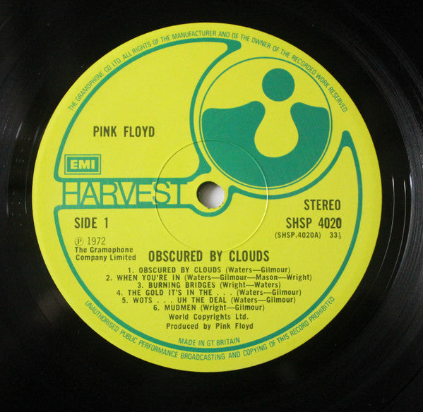 Pink Floyd ~ Obscured By Clouds (Vinyl) - Djungel & Jazz