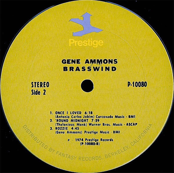 Gene Ammons ~ Brasswind (Vinyl) - Djungel & Jazz