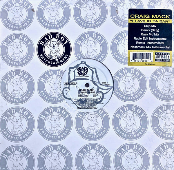 Craig Mack : Flava In Ya Ear (Remix) (12", RE)