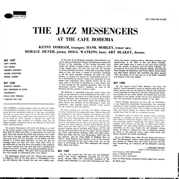Art Blakey & The Jazz Messengers : At The Cafe Bohemia Volume 2 (LP, Album, RE, Ele)
