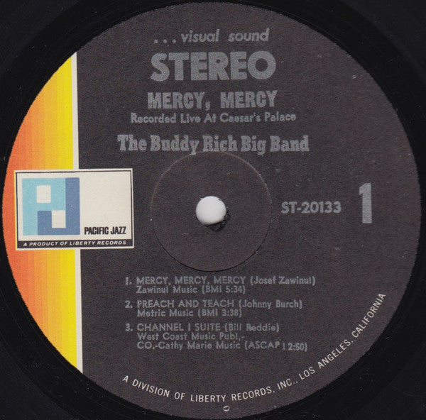 The Buddy Rich Big Band ~ Mercy, Mercy (Vinyl) - Djungel & Jazz