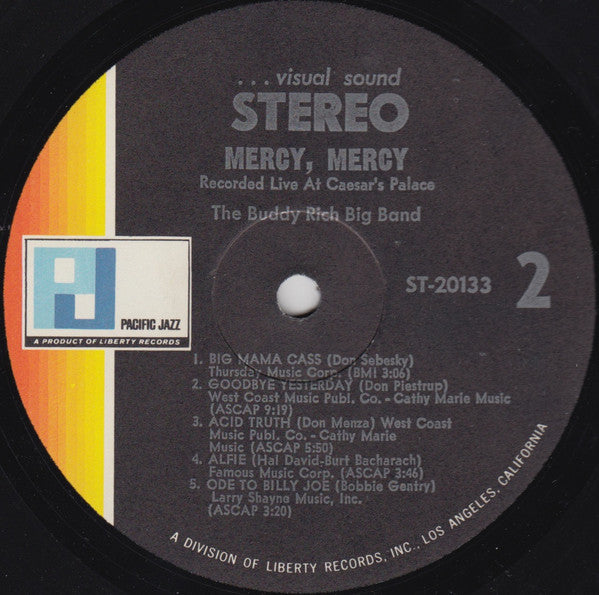 The Buddy Rich Big Band ~ Mercy, Mercy (Vinyl) - Djungel & Jazz