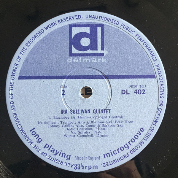The Ira Sullivan Quintet ~ The Ira Sullivan Quintet (Vinyl) - Djungel & Jazz
