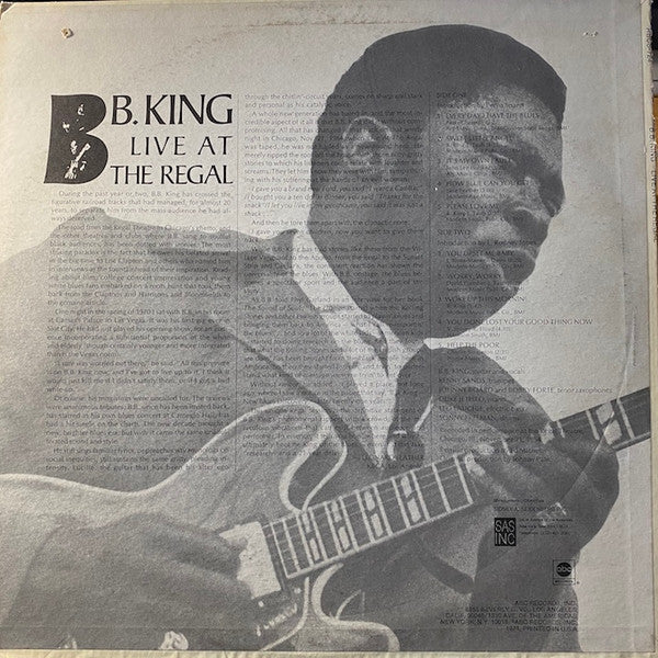 B.B. King ~ Live At The Regal (Vinyl) - Djungel & Jazz
