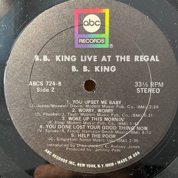 B.B. King ~ Live At The Regal (Vinyl) - Djungel & Jazz