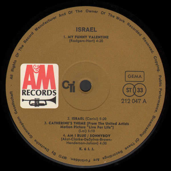 K. & J.J. ~ Israel (Vinyl) - Djungel & Jazz