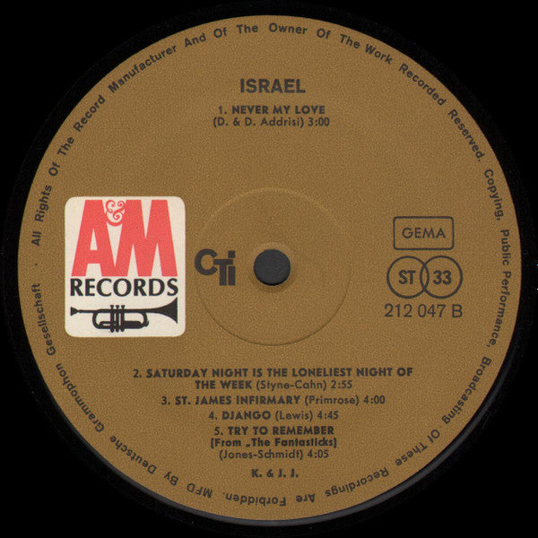 K. & J.J. ~ Israel (Vinyl) - Djungel & Jazz