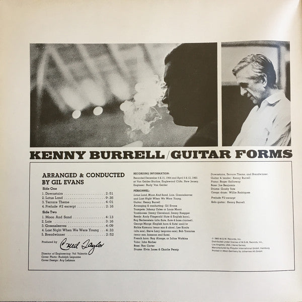 Kenny Burrell ~ Guitar Forms (Vinyl) - Djungel & Jazz