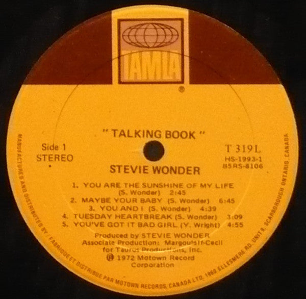 Stevie Wonder ~ Talking Book (Vinyl) - Djungel & Jazz