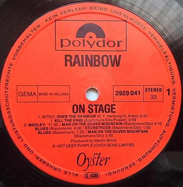 Rainbow ~ On Stage (Vinyl) - Djungel & Jazz