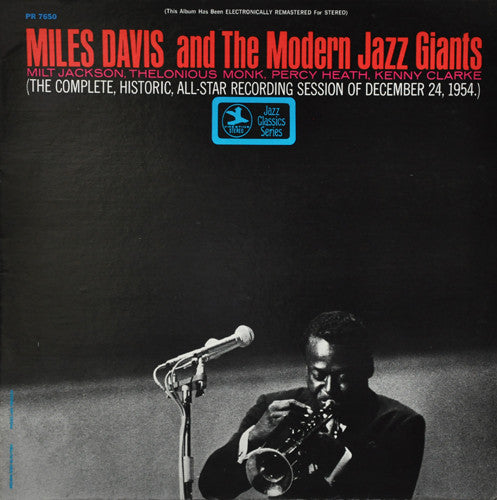 Miles Davis : Miles Davis And The Modern Jazz Giants (LP, Comp, Mono, RE, RM, RP, Gre)