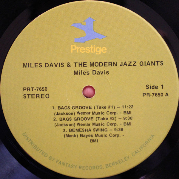 Miles Davis : Miles Davis And The Modern Jazz Giants (LP, Comp, Mono, RE, RM, RP, Gre)