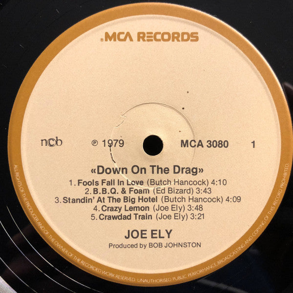 Joe Ely : Down On The Drag (LP, Album)