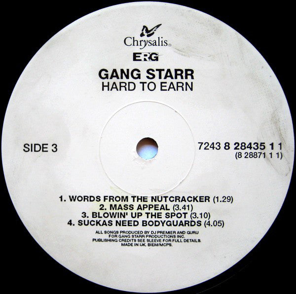 Gang Starr ~ Hard To Earn (Vinyl) - Djungel & Jazz