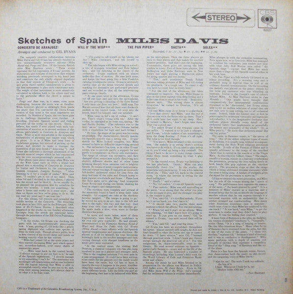 Miles Davis ~ Sketches Of Spain (Vinyl) - Djungel & Jazz